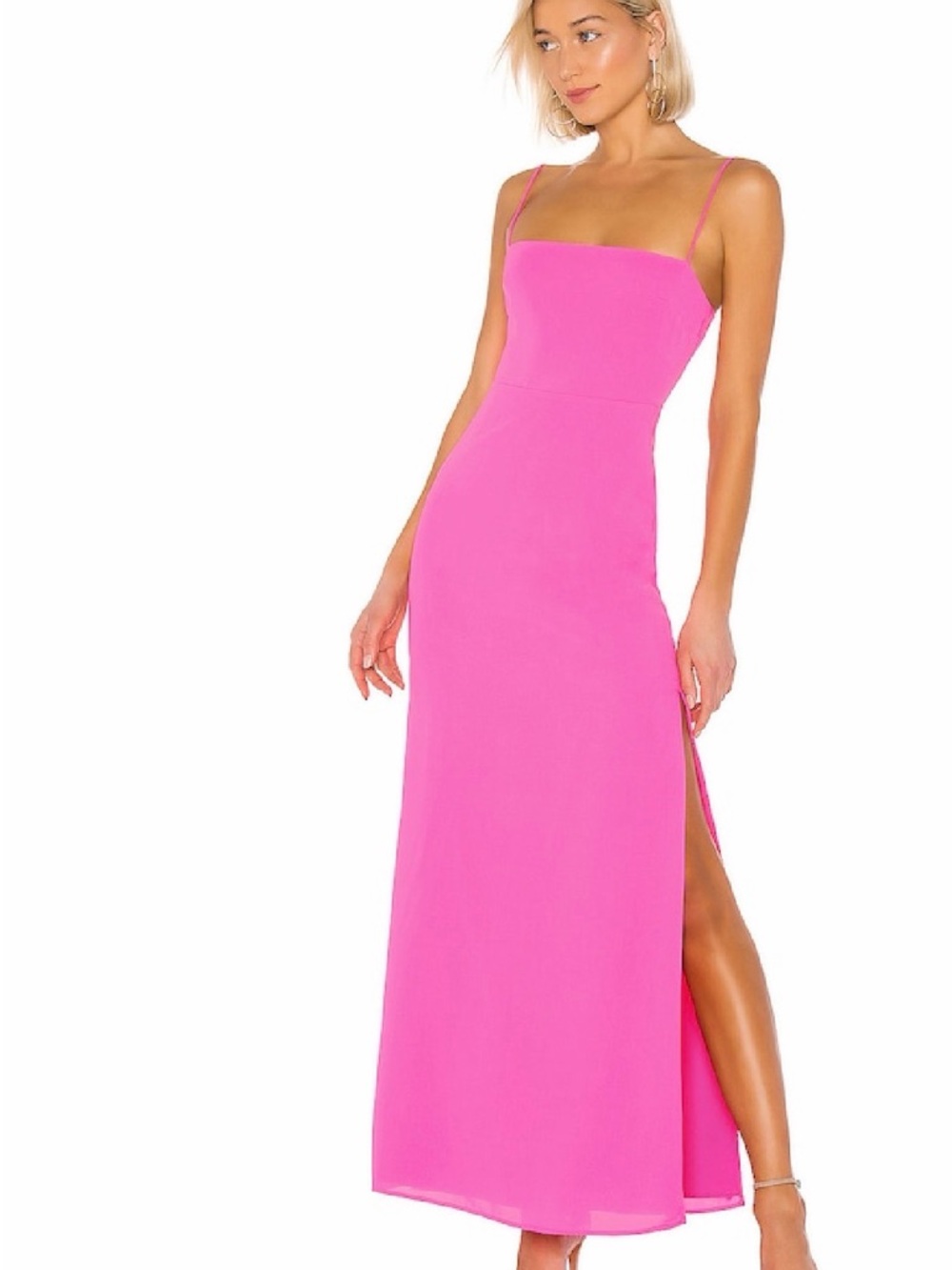 superdown Vibrant Hot Pink Strappy Maxi Dress